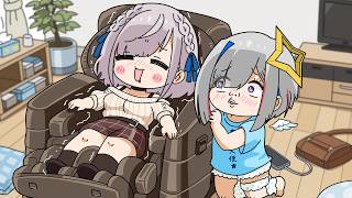 Kanata behaves suspiciously after inviting Noel Dancho to her home[Animated Hololive/Eng sub]