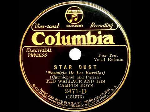 1931 Ted Wallace - Star Dust (with vocal trio)