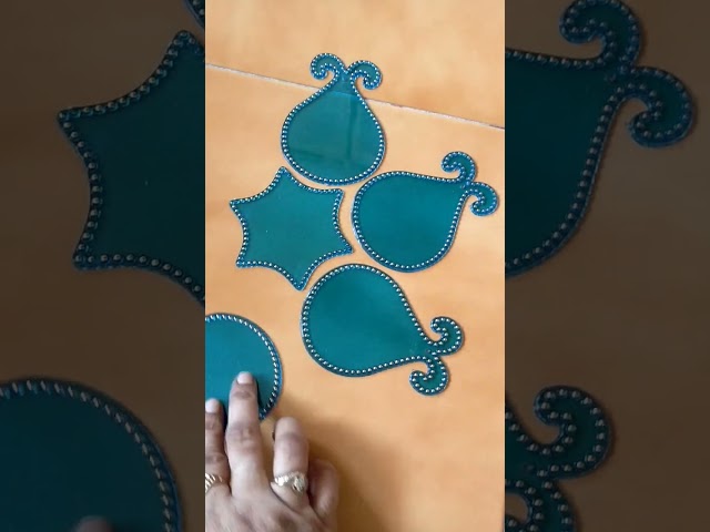 Acrylic rangoli tutorials by beads art - video 2