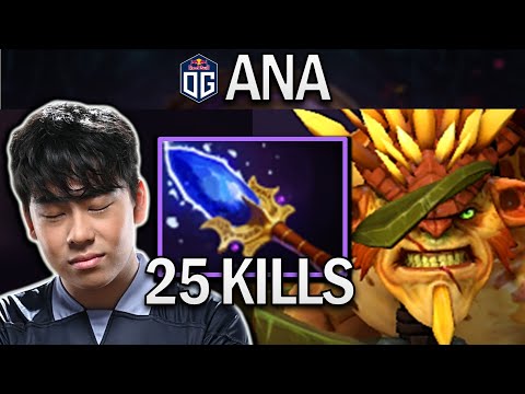 OG.ANA SMURF BRISTLEBACK WITH 25 KILLS - DOTA 2 7.29 GAMEPLAY