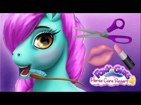 Fun Animal Horse Care - Pony Girls Dress Up Hair Salon Makeover App For Little Kids