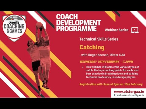 Club Technical Skills Webinar Series - Catching