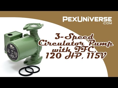 0015 3-Speed Circulator Pump with IFC, 1/20 HP, 115V