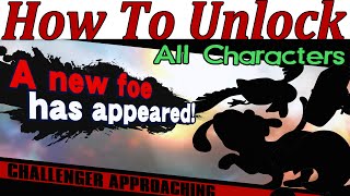 How To Unlock All Hidden Characters in Super Smash Bros WII U 【HD】