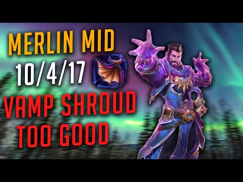 VAMPIRIC SHROUD IS GOOD! Merlin Mid Smite Gameplay