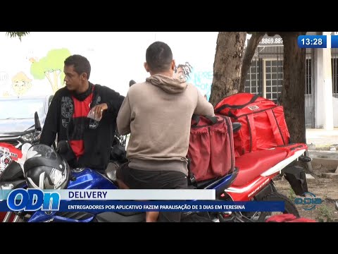 Entregadores por aplicativo fazem paralisação de 3 dias em Teresina 01 04 2022