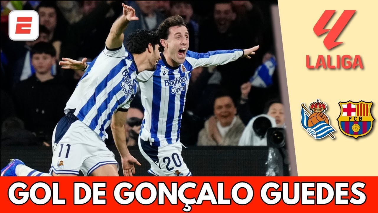 REAL SOCIEDAD no dio tiempo a BARCELONA de FESTEJAR y recuperó la ventaja con gol de Guedes | LaLiga