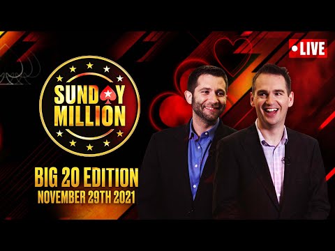 $109 SUNDAY MILLION:  BIG 20 EDITION! $1 GTD♠️ Hosted by Hartigan, Stapes & Ho! ♠️ PokerStars