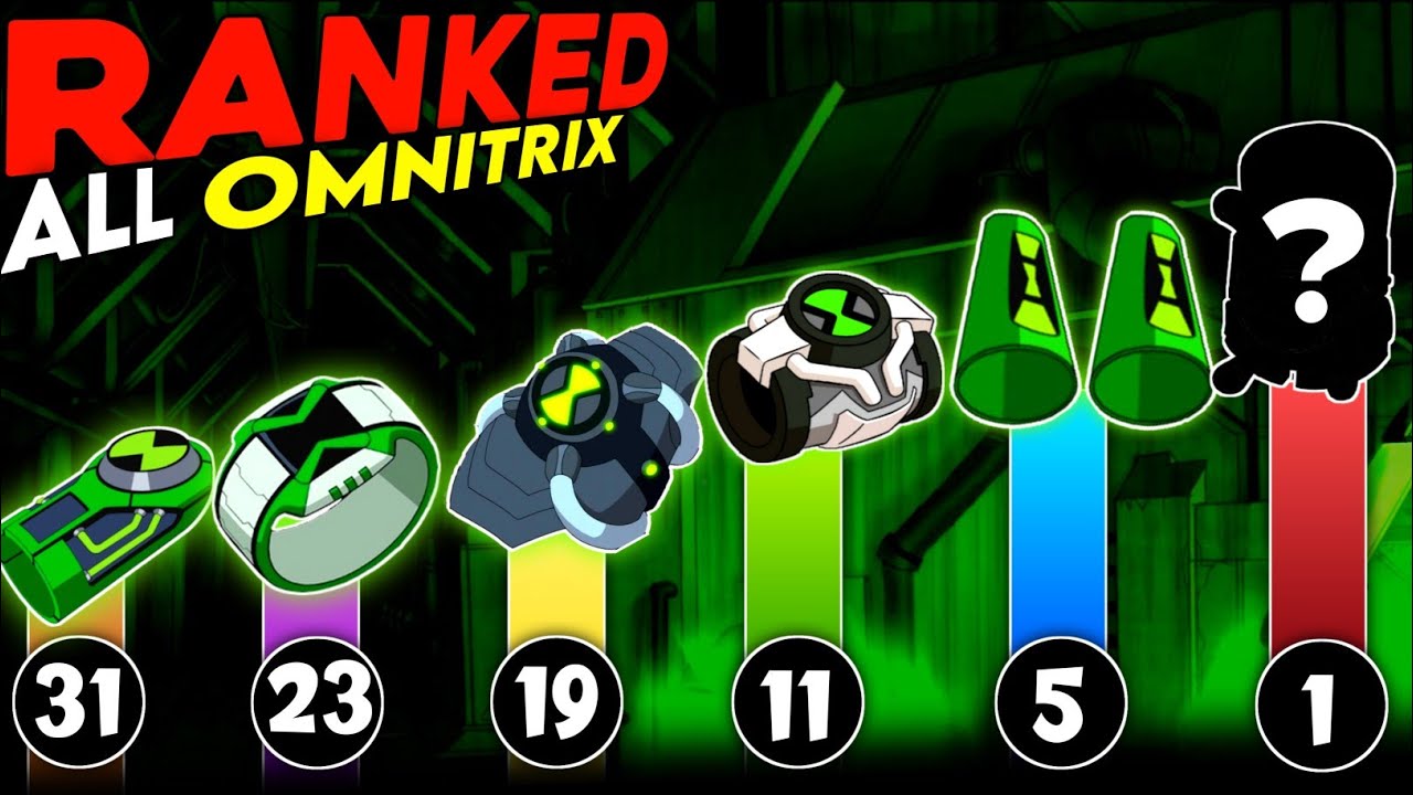 Ben 10 All Omnitrix ranked | Ben 10 | UB Crash