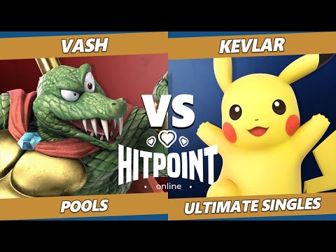 Hitpoint Online Pools - vash (K Rool) vs Kevlar (Pikachu) Smash Ultimate SSBU