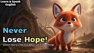 Don't Give Up | He Started From Zero | The Fox Who Lost Everything | Moral Short Story in English