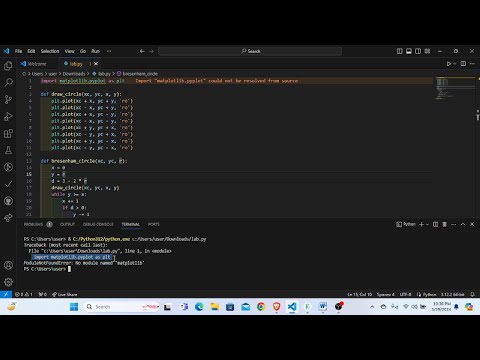 Import Matplotlib Pyplot Could Not Be Resolved From Source Python