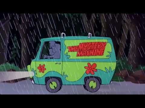 Rainy road trip on the mystery machine. Ambience with music.