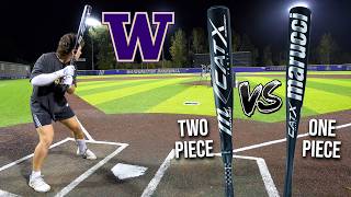 Video thumbnail: MARUCCI CATX VANTA BBCOR REVIEW | 1-pc vs. 2-pc (Connect) at University of Washington