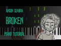 Broken (Anson Seabra) Piano Keyboard Tutorial / Karaoke Cover