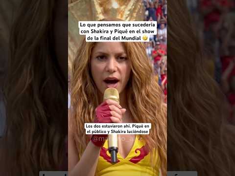 SHAKIRA canta en frente de PIQUÉ en el Mundial de FÚTBOL 😱⚽️👀 #shakira #mundial