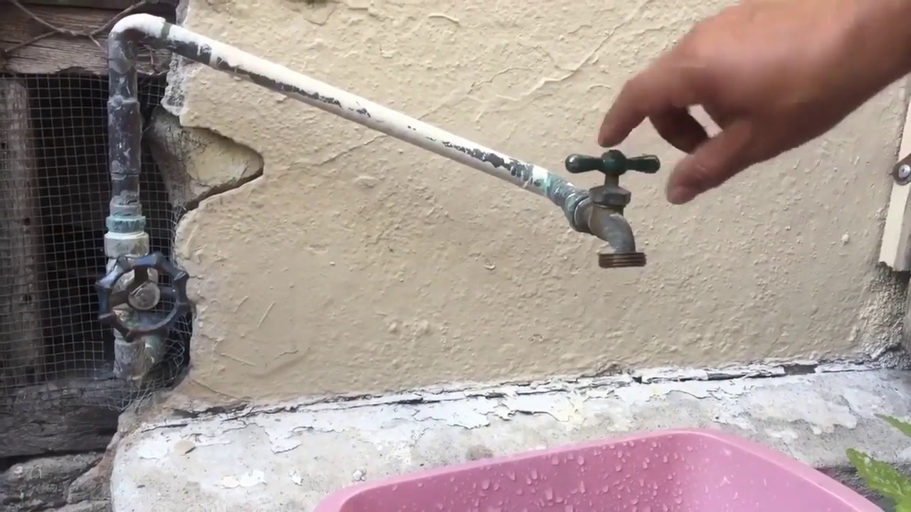Como cambiar un chorro o grifo water faucet removal and install