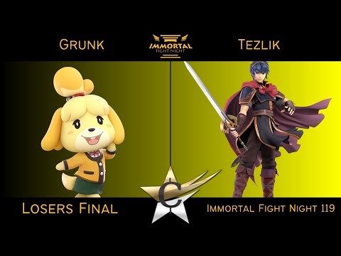 Immortal Fight Night 119 Losers Final - Grunk (Isabelle) vs Tezlik (Marth) - HDR