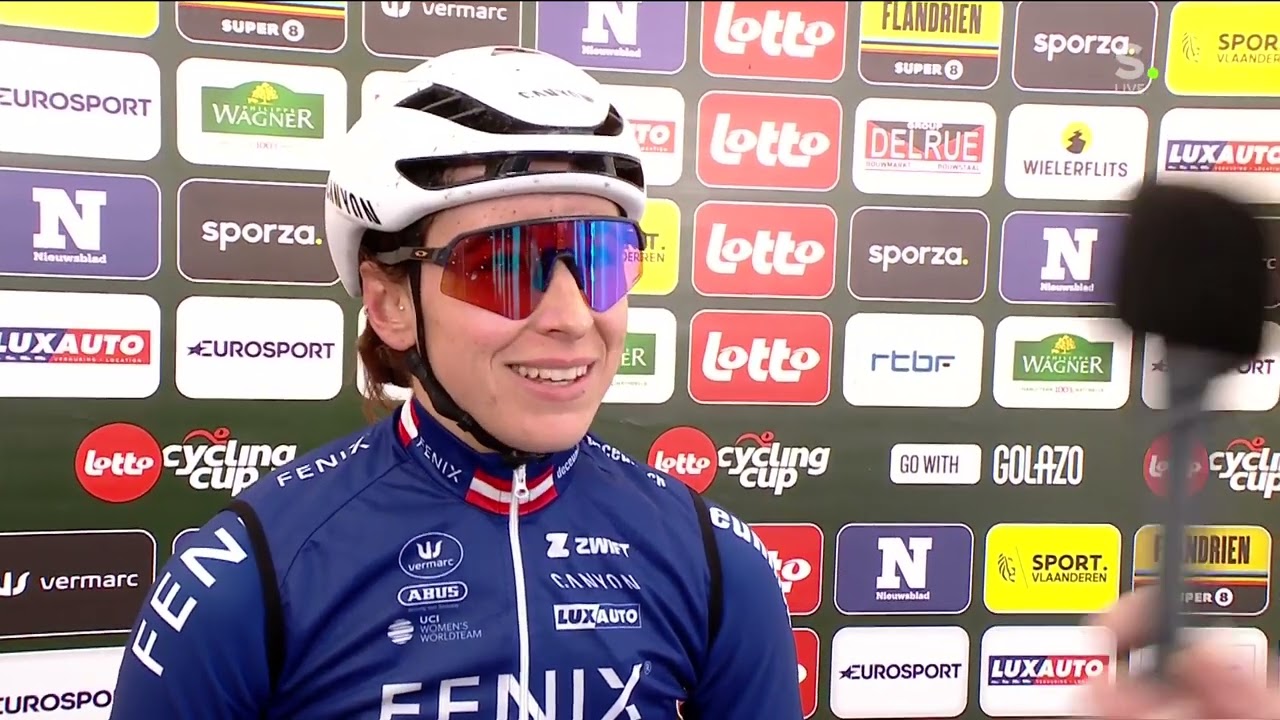 Lotto Ladies Cycling Cup 2024 - GP Le Samyn des Dames - réaction Christina Schweinberger