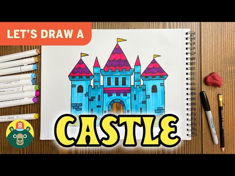 How to draw a CASTLE! - [Episode 101]