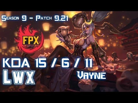FPX LWX Vayne vs VARUS ADC - Patch 9.21 EUW Ranked