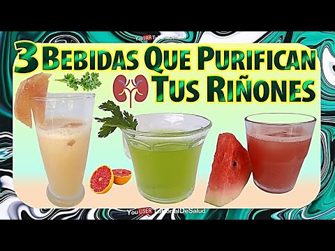 Como Limpiar los Riñones Naturalmente | 3 Bebidas y Licuados para Cuidar los Riñones 🍋🍉🍊