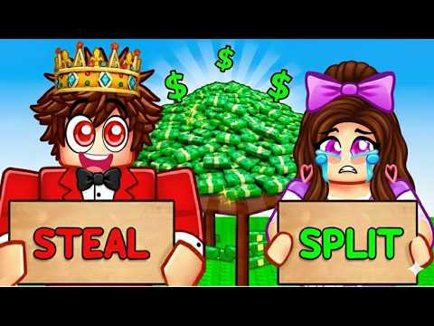 Ich werde der REICHSTE in STEAL or SPLIT in Roblox!