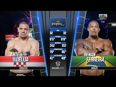 Ante Delija vs Renan Ferreira - FULL FIGHT (PFL 8 - 2022)