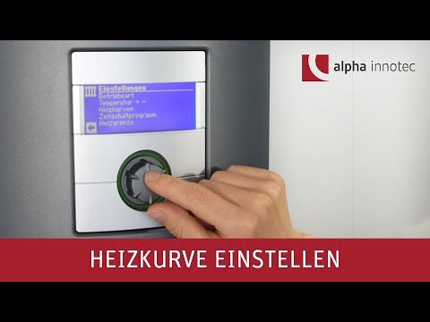 alpha innotec Service: Heizkurve an einer alpha innotec Wärmepumpe einstellen