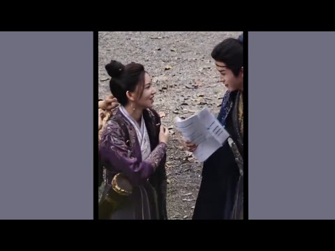 14.10.2023 | Cheng Xiao and Tian Jiarui moments at the sets of filming drama The Story Of Mystics