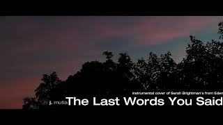 The Last Words You Said - Sarah Brightman - Instrumental Cover