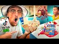TIK TOK Food Hack! + Ghost Crabs Scare Hunt! 👻🦀=🍴 (FV Family Beach House Vlog)