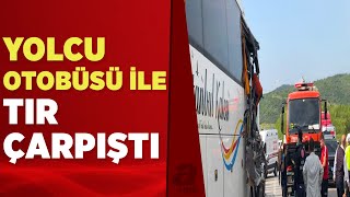 Bursa'da tır yolcu otobüsüne çarptı: Çok sayıda yaralı var | A Haber