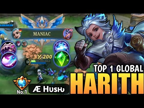 MANIAC! Unitet States No.1 Harith! [ Top Global Harith ] By Æ Hυsԋ - Mobile legends