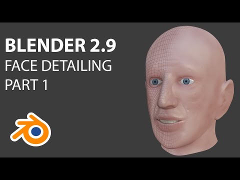 Blender head detailing tutorial - detail sculpt and texture painting