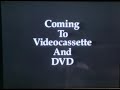 Coming To Videocassette And DVD