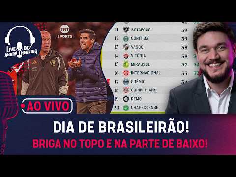 AO VIVO: DIA ENORME DE BRASILEIRÃO! TUDO DE SANTOS X PALMEIRAS + BRIGA NO Z4