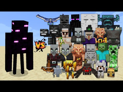 Watchling vs All Mobs in Minecraft - Watchling (Minecraft Dungeons) vs All Mobs