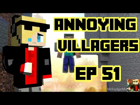 Herobrines true suffering!! -annoying villagers 51