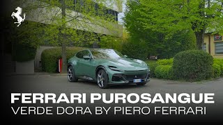 Ferrari The #FerrariPurosangue in Verde Dora by Piero Ferrari