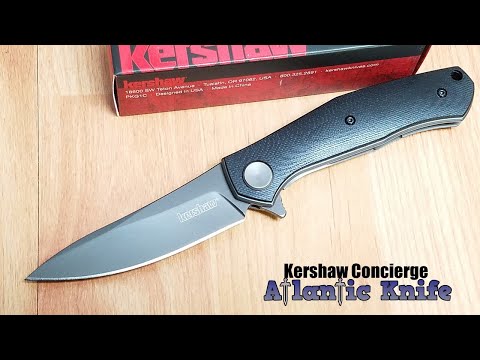 KERSHAW CONCIERGE LINERLOCK BLACK G10 TITANIUM STAINLESS FOLDING KNIFE 4020