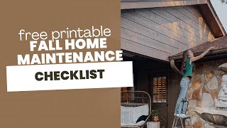 Never Forget Home Chores Again With This Simple Trick! {2025 Fall Home Maintenance Checklist}