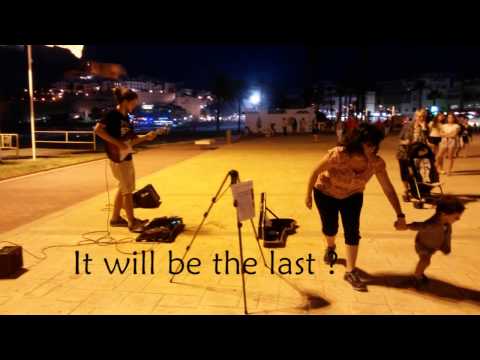 Borja Catanesi in Peñiscola, naughty boy and his mother