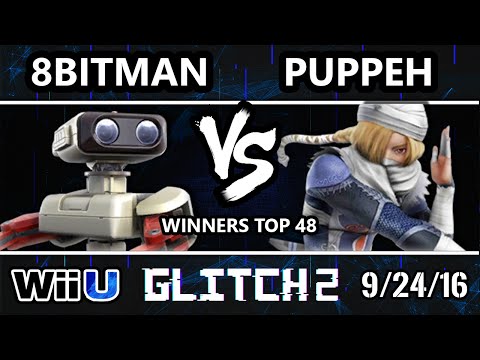 Glitch 2 Smash 4 - 8BitMan (ROB) Vs. Puppeh (Sheik) SSB4 Winners Top 48 - Smash Wii U