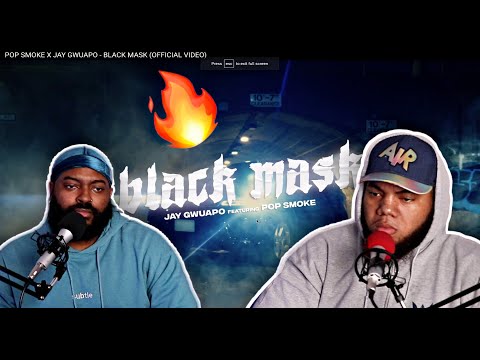 POP SMOKE X JAY GWUAPO - BLACK MASK (OFFICIAL VIDEO) - (REACTION)