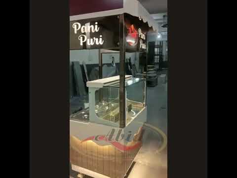 S.S Stainless Steel Pani Puri Stall, For Commercial