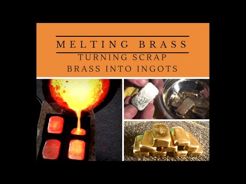 CASTING DIRTY BRASS INTO CLEAN INGOTS Awesome Ingots made from dirty scrap brass