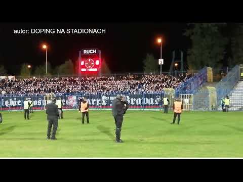 "W ZAWIERCIU... " - uprzejmości w przerwie meczu Ruch Chorzów - Zagłębie Sosnowiec 09/09/2022
