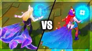 KDA Ahri vs Arcade Ahri Epic Skins Comparison (League of Legends)