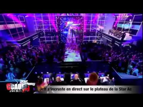 Jeff s'incruste sur le plateau de la star ac en direct [Cauet-NRJ]